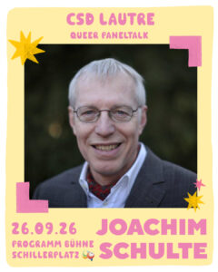 Queerer Paneltalk: Joachim Schulte (QueerNet Rheinland-Pfalz)