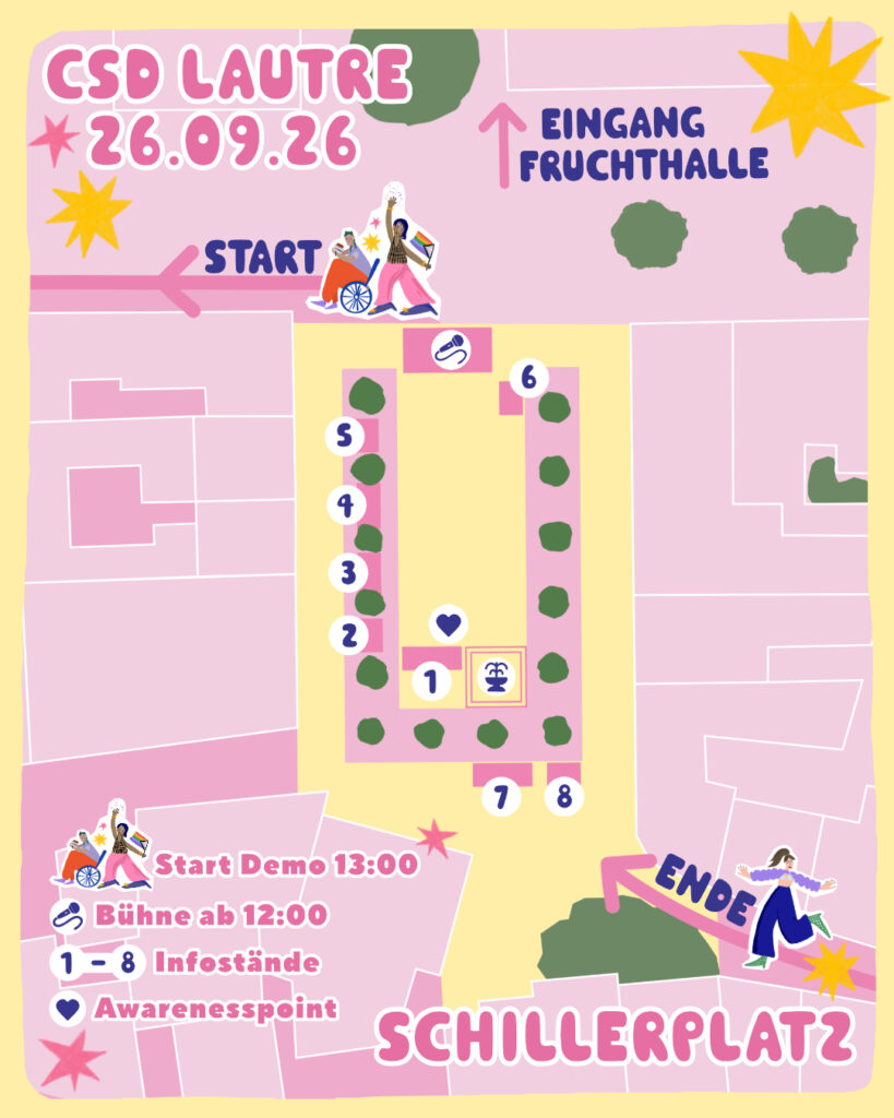 Lageplan Schillerplatz mit Infoständen