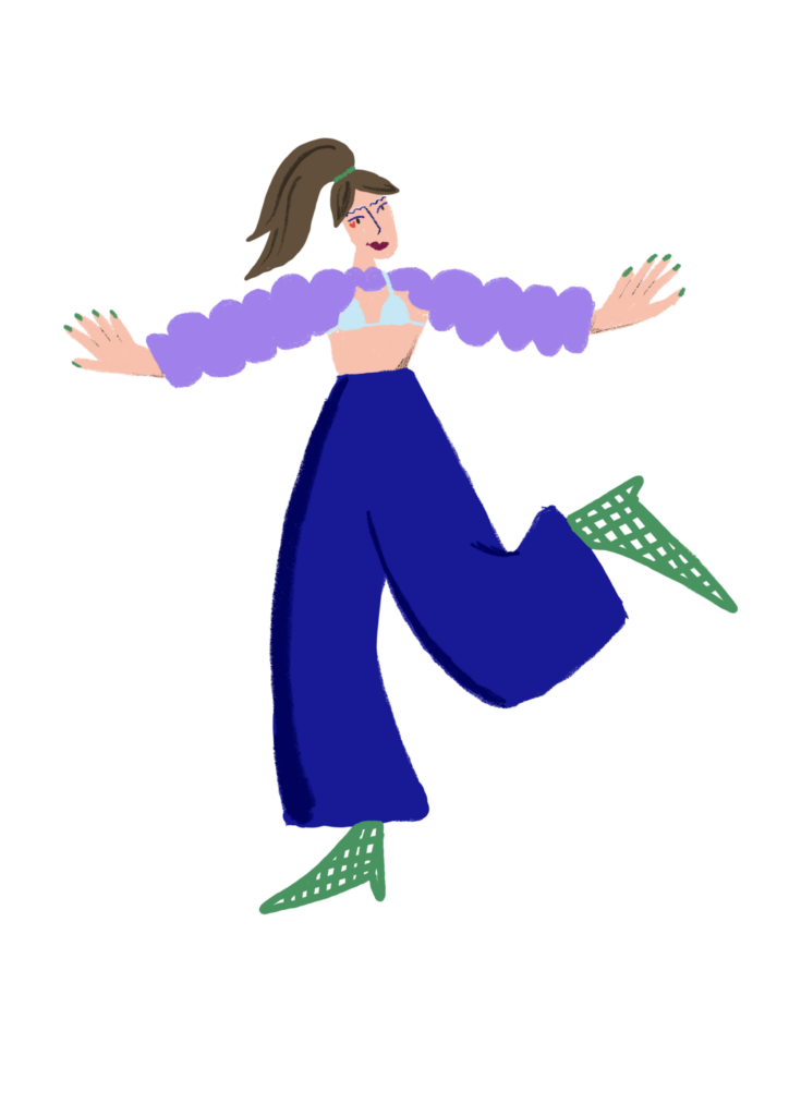 Illustration Anna Kölsch tanzende Frau